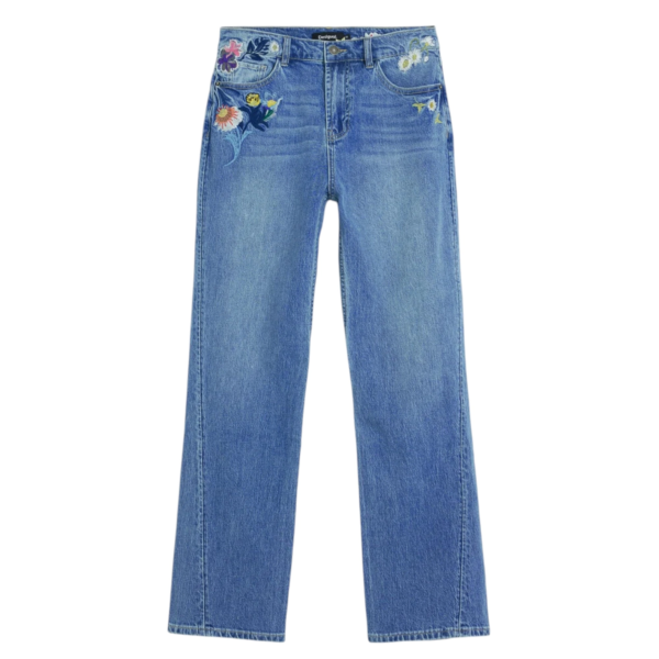 Desigual - Γυναικείο Παντελόνι Τζιν Sunflower 25WWDD23-5053 Μπλε 25WWDD23-5053