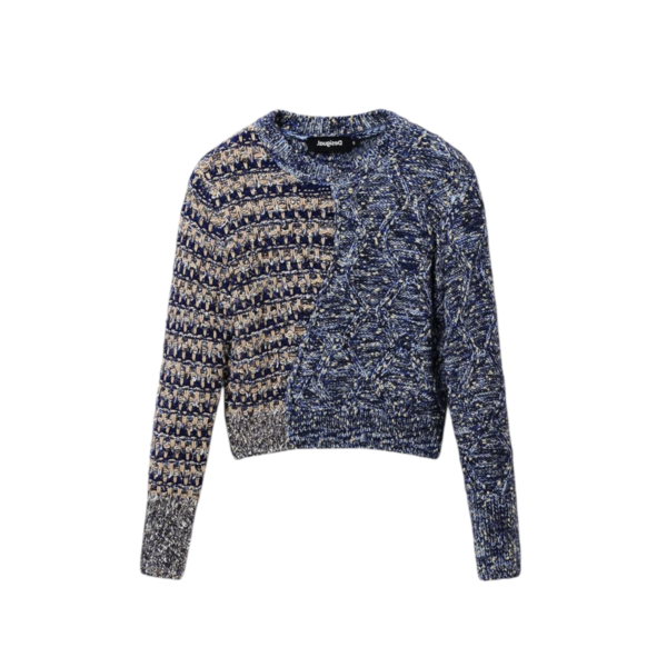 Desigual - Γυναικείο Πλεκτό Jumper Sweater 22WWJF83-5001 Μπλε 22WWJF83-5001