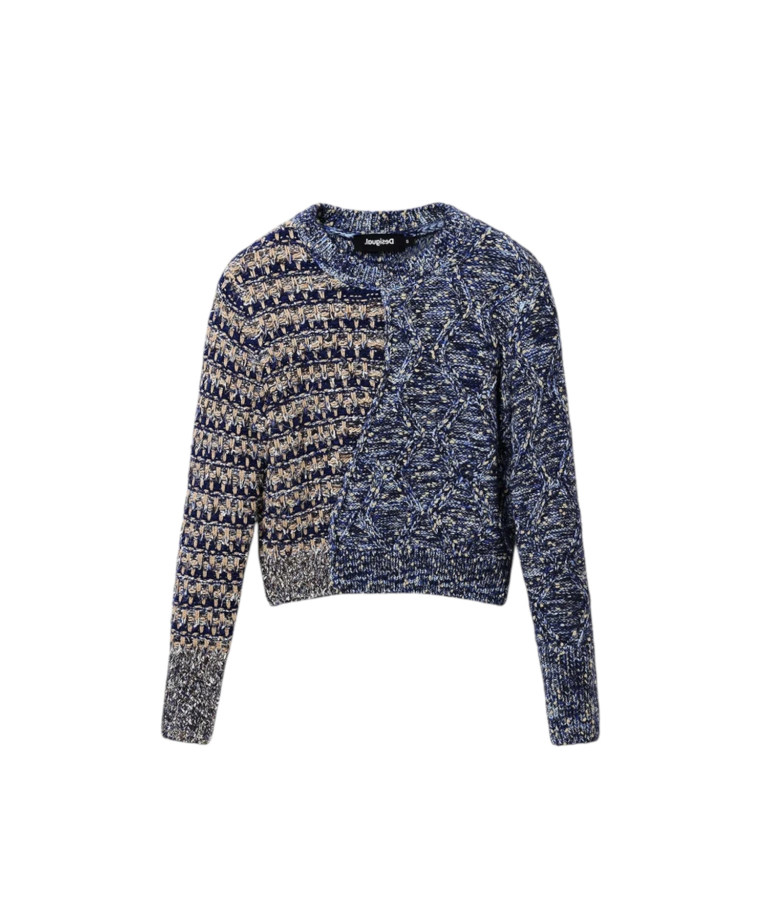 Desigual – Γυναικείο Πλεκτό Jumper Sweater 22WWJF83-5001 Μπλε (2) Desigual - Γυναικείο Πλεκτό Jumper Sweater 22WWJF83-5001 Μπλε 22WWJF83-5001