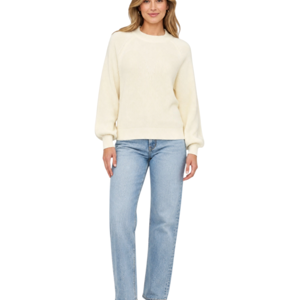 Desigual - Γυναικείο Πλεκτό Zιβάγκο Sena Chunky Knit Jumper 23WWJF14-1001 Λευκό 23WWJF14-1001