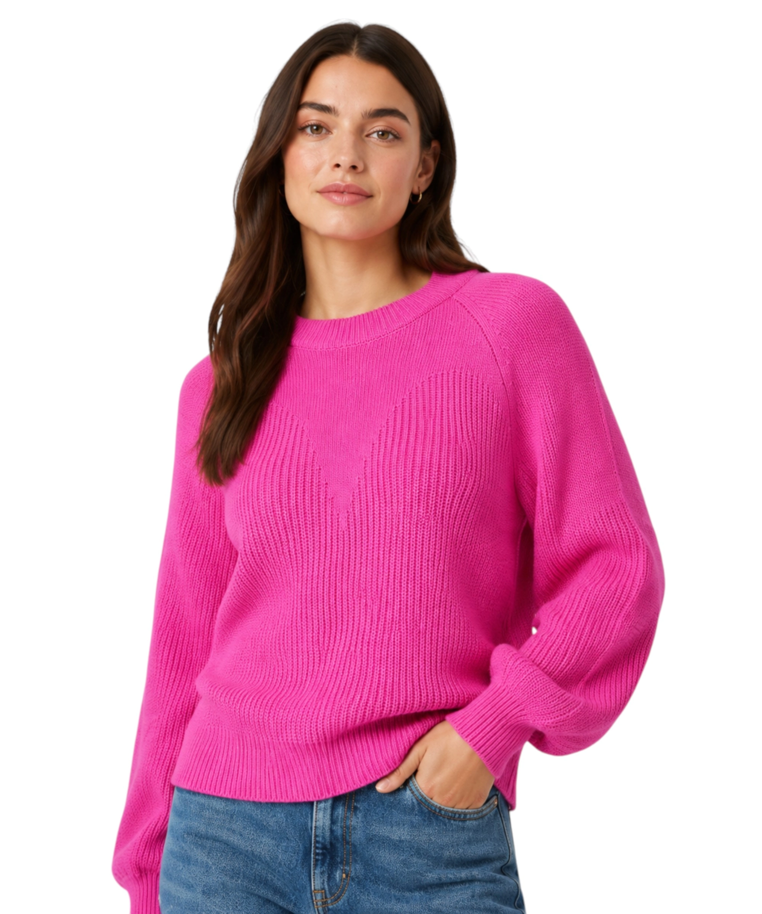 Desigual - Γυναικείο Πλεκτό Zιβάγκο Sena Chunky Knit Jumper 23WWJF14-3002 Φούξια (1) Desigual - Γυναικείο Πλεκτό Zιβάγκο Sena Chunky Knit Jumper 23WWJF14-3002 Φούξια 23WWJF14-3002