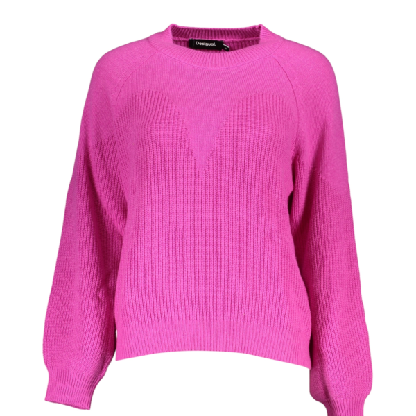 Desigual - Γυναικείο Πλεκτό Zιβάγκο Sena Chunky Knit Jumper 23WWJF14-3002 Φούξια 23WWJF14-3002