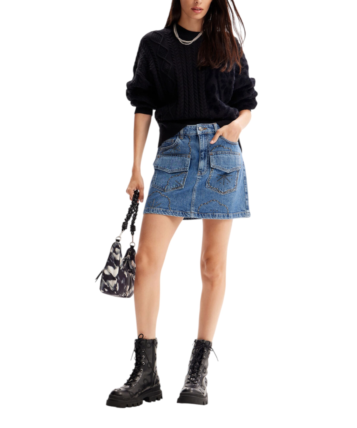 Desigual – Γυναικείο Πλεκτό Zιβάγκο Shasa Loose Fit 23WWJF50-2000 Μαύρο (1) Desigual - Γυναικείο Πλεκτό Zιβάγκο Shasa Loose Fit 23WWJF50-2000 Μαύρο 23WWJF50-2000