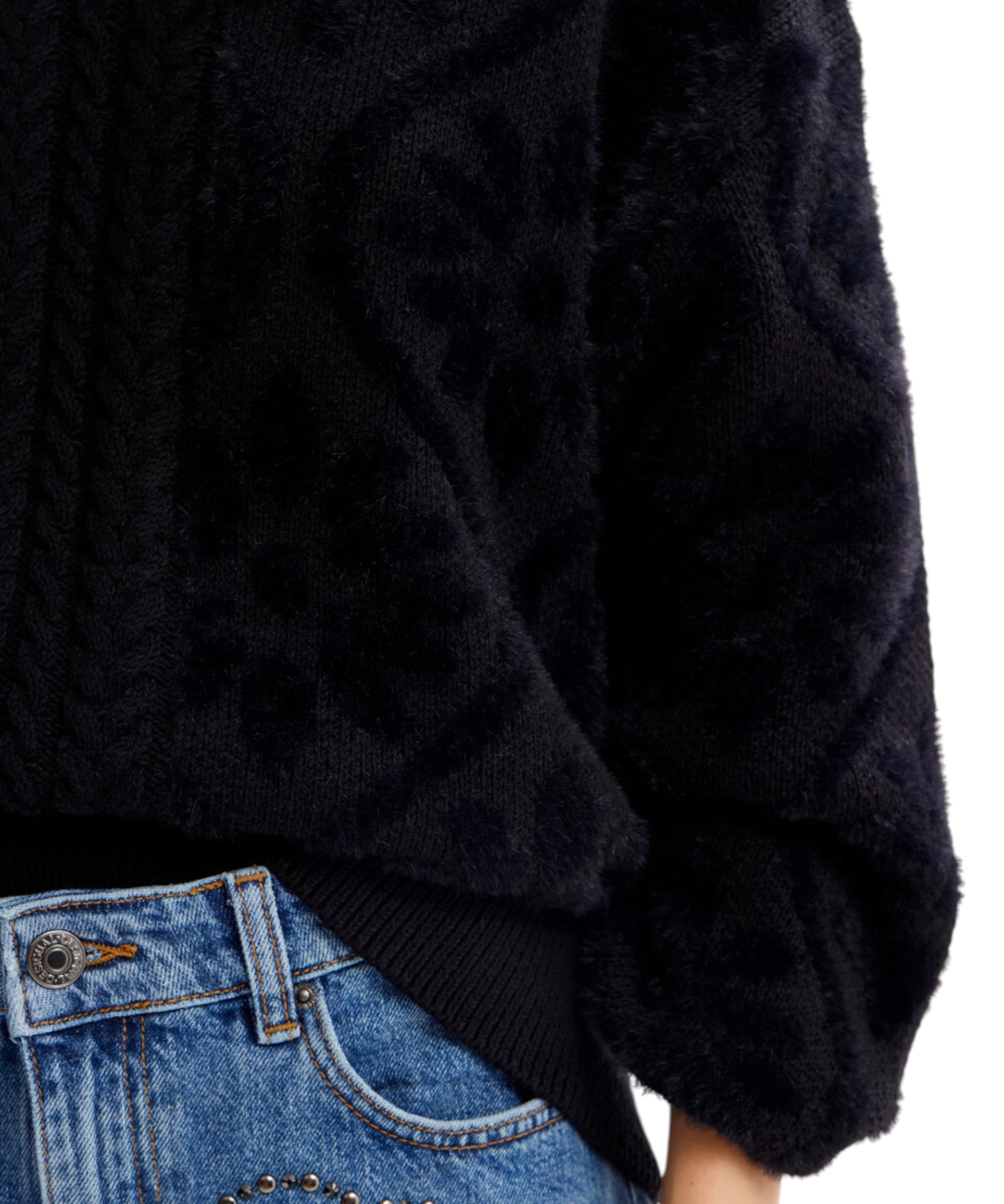 Desigual – Γυναικείο Πλεκτό Zιβάγκο Shasa Loose Fit 23WWJF50-2000 Μαύρο (4) Desigual - Γυναικείο Πλεκτό Zιβάγκο Shasa Loose Fit 23WWJF50-2000 Μαύρο 23WWJF50-2000