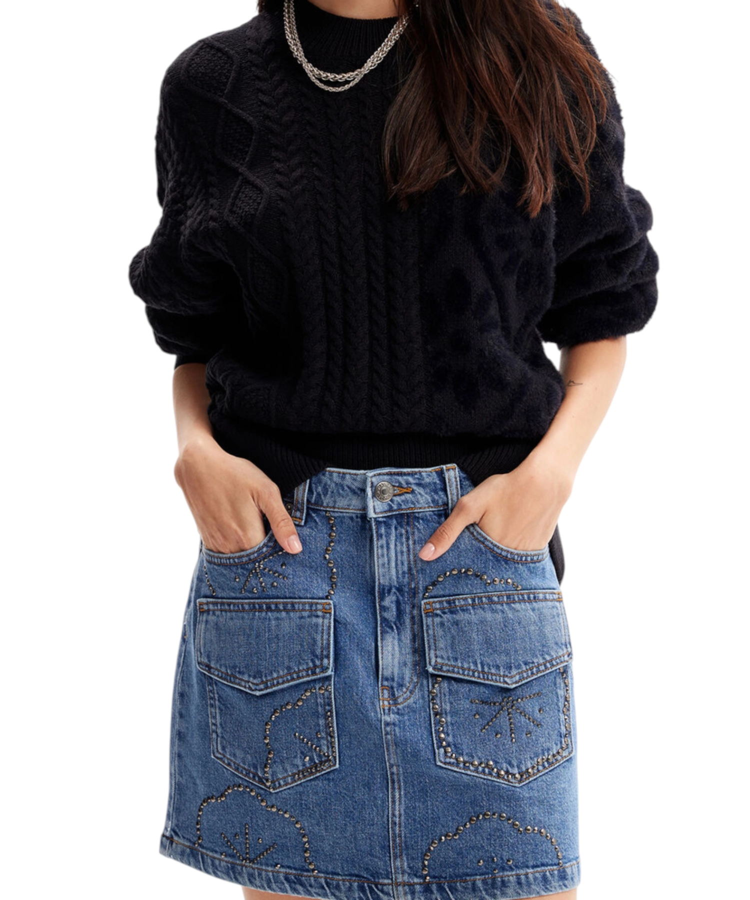 Desigual – Γυναικείο Πλεκτό Zιβάγκο Shasa Loose Fit 23WWJF50-2000 Μαύρο (5) Desigual - Γυναικείο Πλεκτό Zιβάγκο Shasa Loose Fit 23WWJF50-2000 Μαύρο 23WWJF50-2000