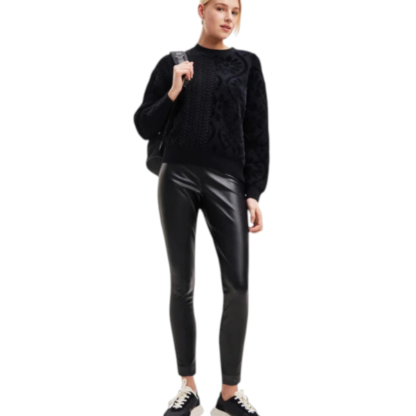 Desigual - Γυναικείο Πλεκτό Zιβάγκο Shasa Loose Fit 23WWJF50-2000 Μαύρο 23WWJF50-2000