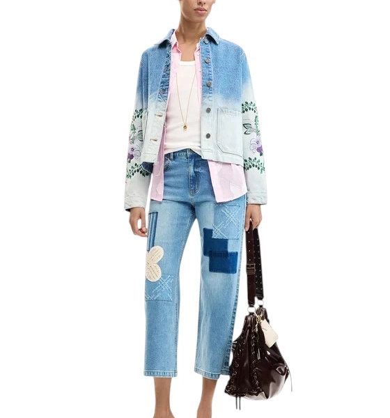 Desigual - Γυναικείο Τζιν Μπουφάν Dakota 26SWED16-5053 Μπλε 26SWED16-5053