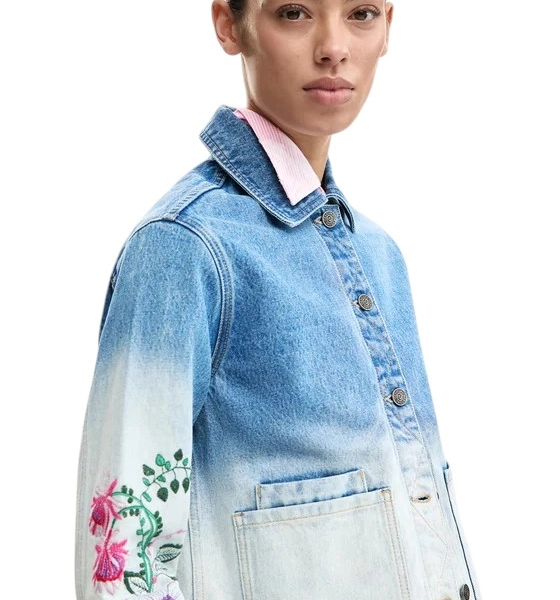 Desigual - Γυναικείο Τζιν Μπουφάν Dakota 26SWED16-5053 Μπλε 26SWED16-5053