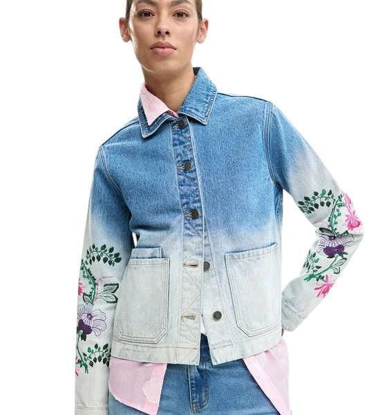 Desigual - Γυναικείο Τζιν Μπουφάν Dakota 26SWED16-5053 Μπλε