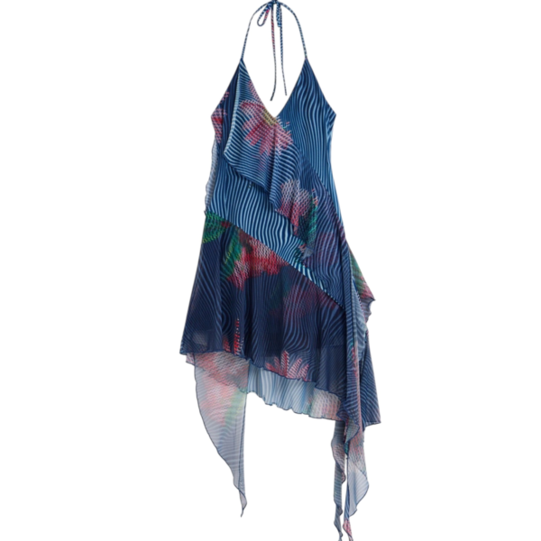 Desigual - Γυναικείο Φόρεμα Nora Pixelado 26SWVK36-5001 Μπλε 26SWVK36-5001