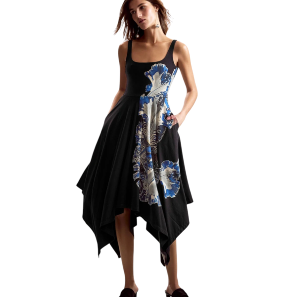 Desigual - Γυναικείο Φόρεμα Orchid 26SWVK44-2000 Μαύρο Με Σχέδια