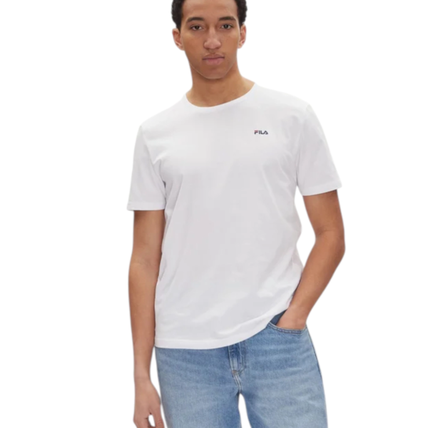 Fila - Ανδρικές Κοντομάνικες Φανέλες Brod FAM0083-13005 Μαύρο/Λευκό FAM0083-13005