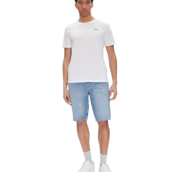 Fila - Ανδρικές Κοντομάνικες Φανέλες Brod FAM0083-13005 Μαύρο/Λευκό FAM0083-13005