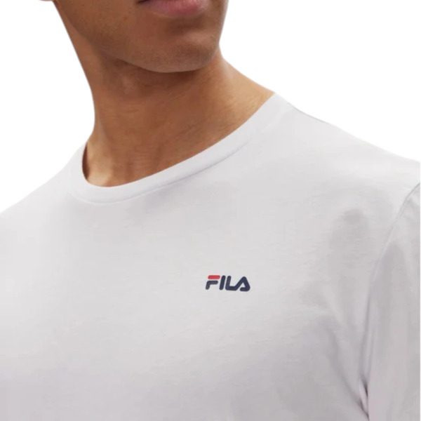Fila - Ανδρικές Κοντομάνικες Φανέλες Brod FAM0083-13005 Μαύρο/Λευκό FAM0083-13005