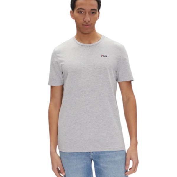 Fila - Ανδρικές Κοντομάνικες Φανέλες Brod FAM0083-83227 Μαύρο/Γκρι FAM0083-83227