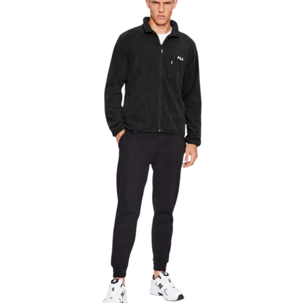 Fila - Ανδρική Ζακέτα Fleece FAM0457-80010 Μαύρο FAM0457-80010