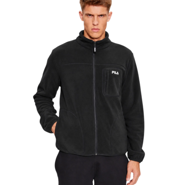 Fila - Ανδρική Ζακέτα Fleece FAM0457-80010 Μαύρο