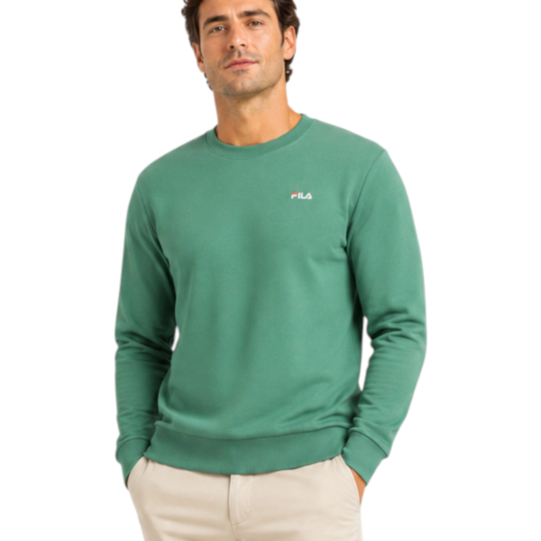 Fila- Ανδρικό Μακρυμάνικο Φούτερ Leverano FAM0876-60105 Πράσινο