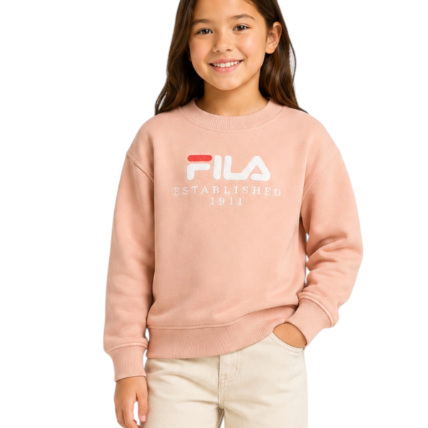 Fila - Παιδική Μπλούζα Φούτερ Benna FAK0430-40133 Ροζ