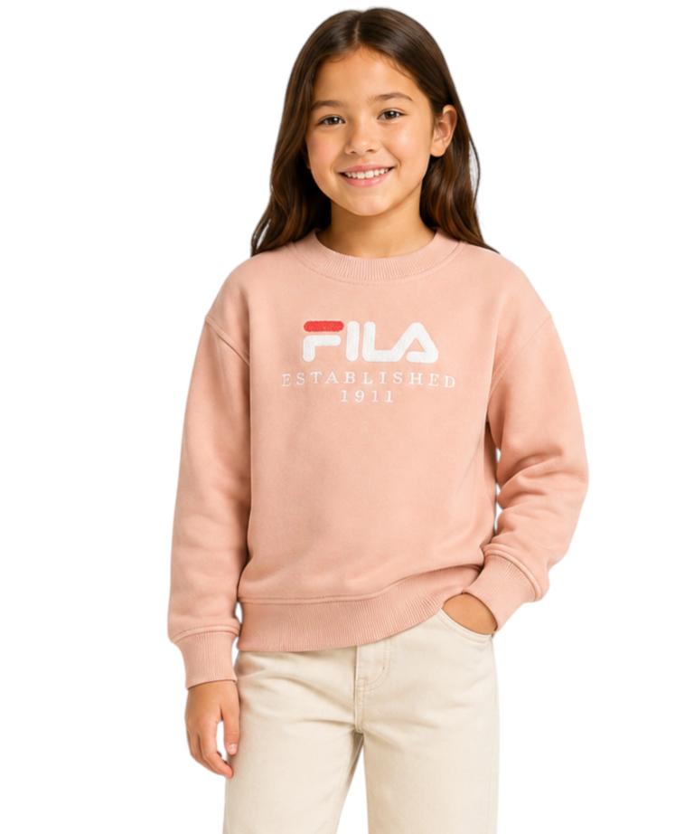 Fila - Παιδική Μπλούζα Φούτερ Benna FAK0430-40133 Ροζ