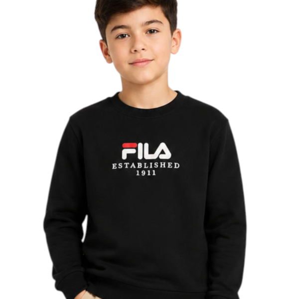 Fila - Παιδική Μπλούζα Φούτερ Benna FAK0430-80010 Μαύρο