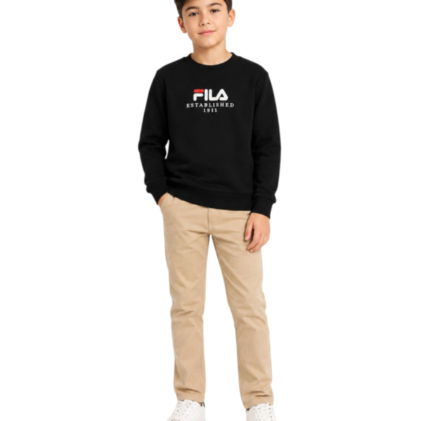 Fila - Παιδική Μπλούζα Φούτερ Benna FAK0430-80010 Μαύρο FAK0430-80010