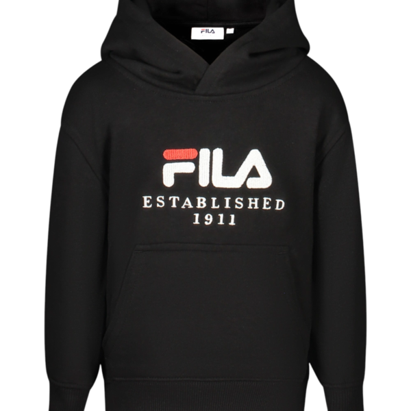 Fila - Παιδική Μπλούζα Φούτερ Με Κουκούλα Benna FAK0429-80010 Μαύρο FAK0429-80010