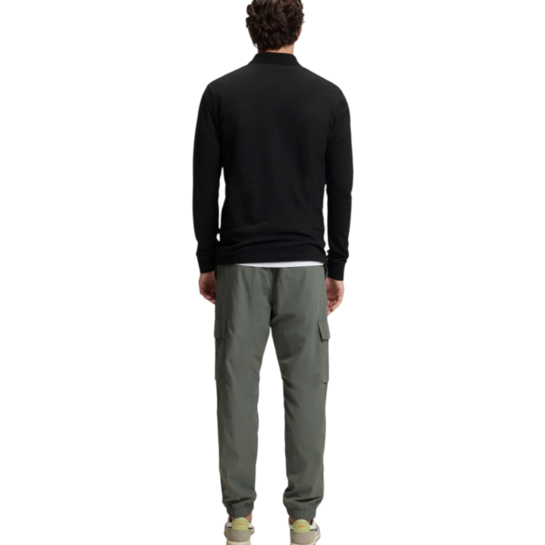 Hugo Boss - Ανδρικό Μακρυμάνικο Μπλουζάκι Polo 50507704-001 Μαύρο 50507704-001