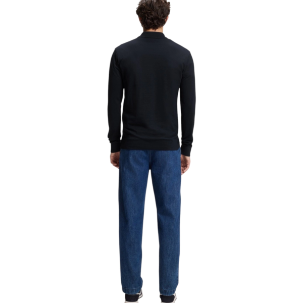 Hugo Boss - Ανδρικό Μακρυμάνικο Μπλουζάκι Polo 50507704-404 Μπλε Σκούρο 50507704-404