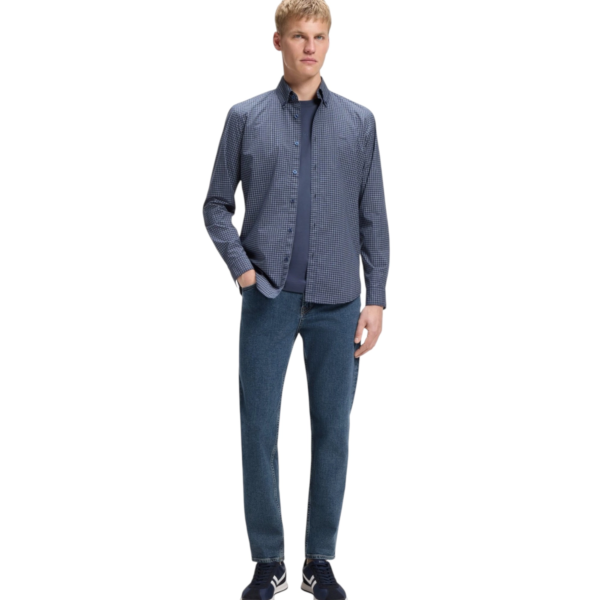 Hugo Boss - Ανδρικό Παντελόνι Τζιν Re Maine Bo Heal 50566053-433 Μπλε 50566053-433
