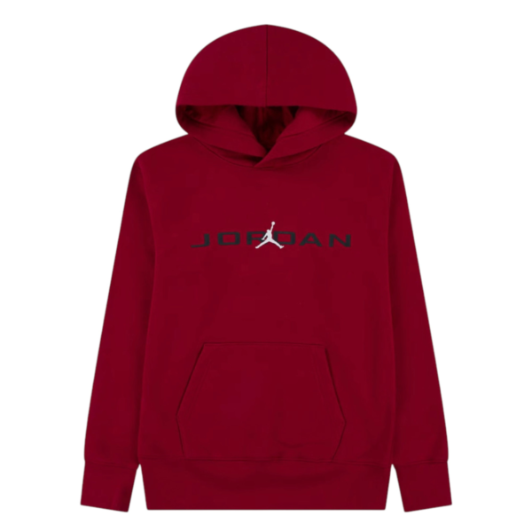 Jordan - Παιδική Μπλούζα Φούτερ με Κουκούλα Baseline MJ Stretch 95D665-R78 Κόκκινο 95D665-R78