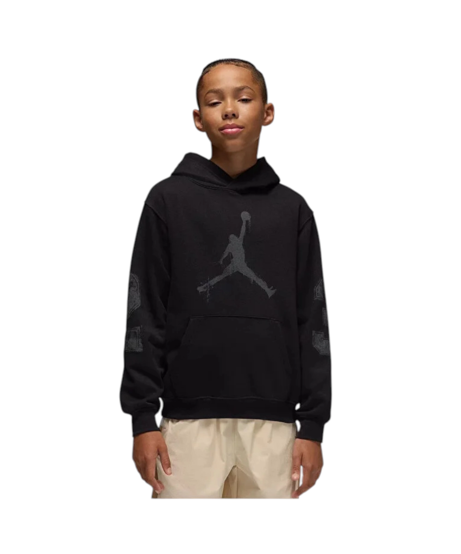 Jordan - Παιδική Μπλούζα Φούτερ με Κουκούλα Jumpman French Terry 95F099-023 Μαύρο (1) Jordan - Παιδική Μπλούζα Φούτερ με Κουκούλα Jumpman French Terry 95F099-023 Μαύρο 95F099-023