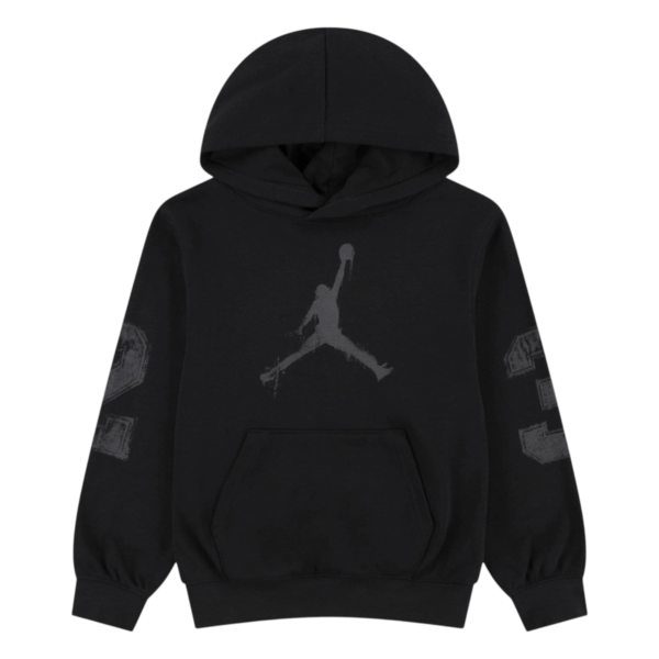 Jordan - Παιδική Μπλούζα Φούτερ με Κουκούλα Jumpman French Terry 95F099-023 Μαύρο 95F099-023