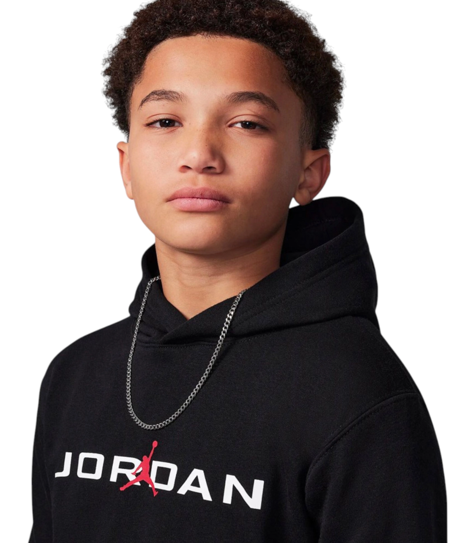 Jordan – Παιδική Μπλούζα Φούτερ με Κουκούλα MJ Stretch 95D665-023 Μαύρο (2) Jordan - Παιδική Μπλούζα Φούτερ με Κουκούλα Baseline MJ Stretch 95D665-023 Μαύρο 95D665-023