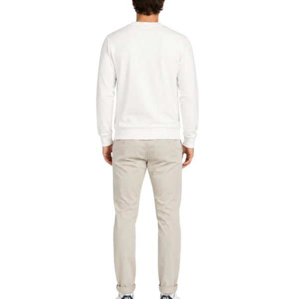 Fila - Ανδρικό Μακρυμάνικο Φούτερ Leverano FAM0876-10001 Λευκό FAM0876-10001