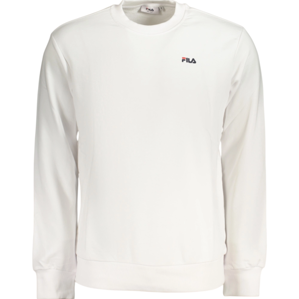Fila - Ανδρικό Μακρυμάνικο Φούτερ Leverano FAM0876-10001 Λευκό FAM0876-10001