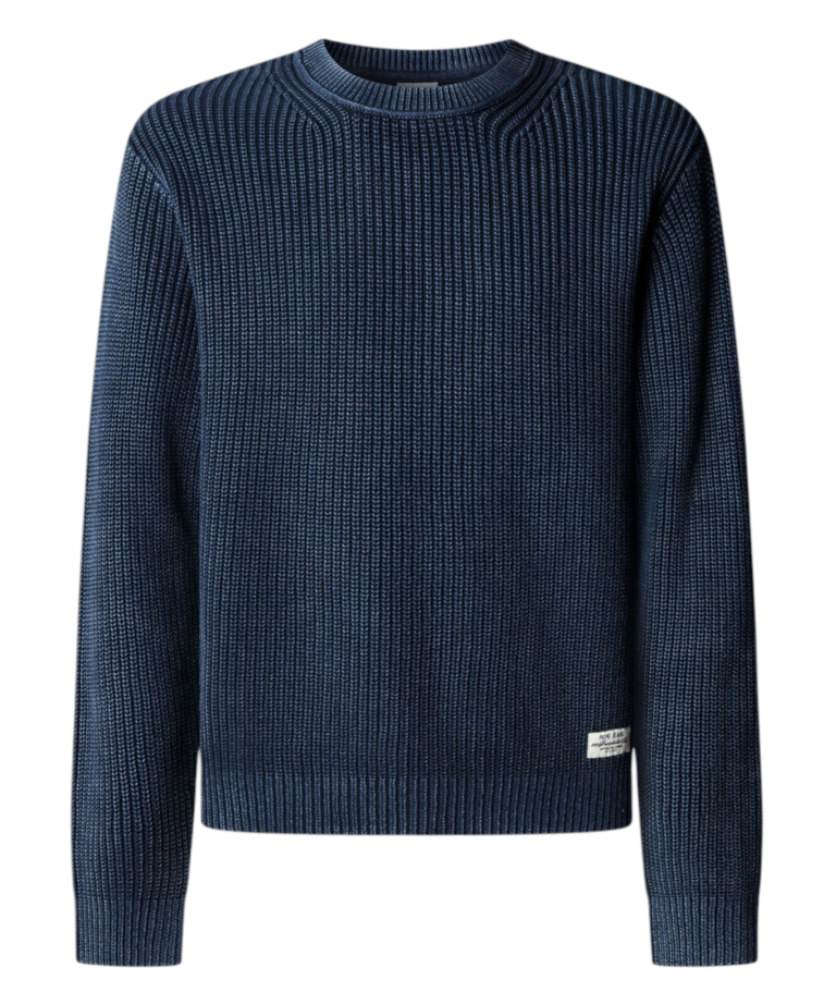 Pepe Jeans - Ανδρικό Πουλόβερ Dorian Regular Fit PM7000093-594 Μπλε Σκούρο