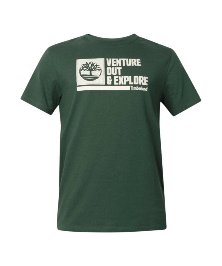 Timberland - Ανδρικό T-shirt Front Graphic S/S Tee TB0A4275-A6X Πράσινο