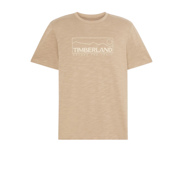 Timberland - Ανδρικό T-shirt Outlined Graphic Ss Tee Laurel Oak TB0A41XF-DH5 Μπεζ