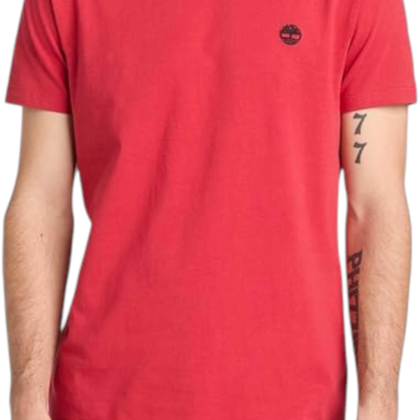 Timberland - Ανδρικό T-shirt Oyster River Logo Tee TB0A2BR3-N96 Κόκκινο TB0A2BR3N96