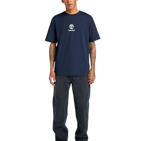 Timberland - Ανδρικό T-shirt Print Stack Logo TB0A6WWT-433 Μπλε TB0A6WWT433