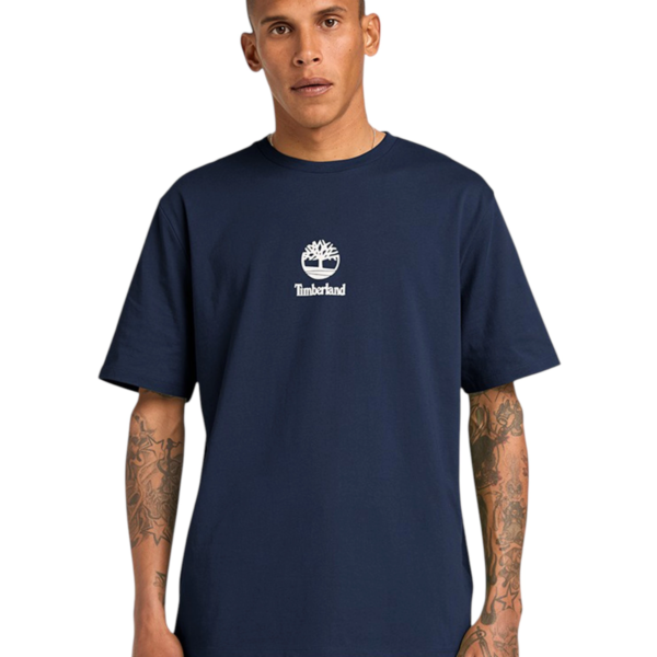 Timberland - Ανδρικό T-shirt Print Stack Logo TB0A6WWT-433 Μπλε TB0A6WWT433