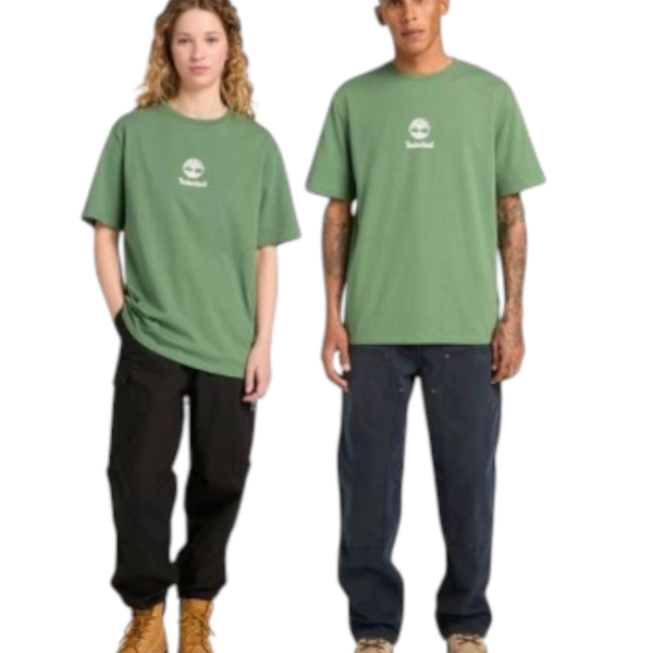 Timberland - Ανδρικό T-shirt Print Stack Logo TB0A6WWT-A6Z Πράσινο TB0A6WWTA6Z