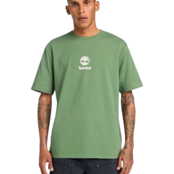 Timberland - Ανδρικό T-shirt Print Stack Logo TB0A6WWT-A6Z Πράσινο TB0A6WWTA6Z