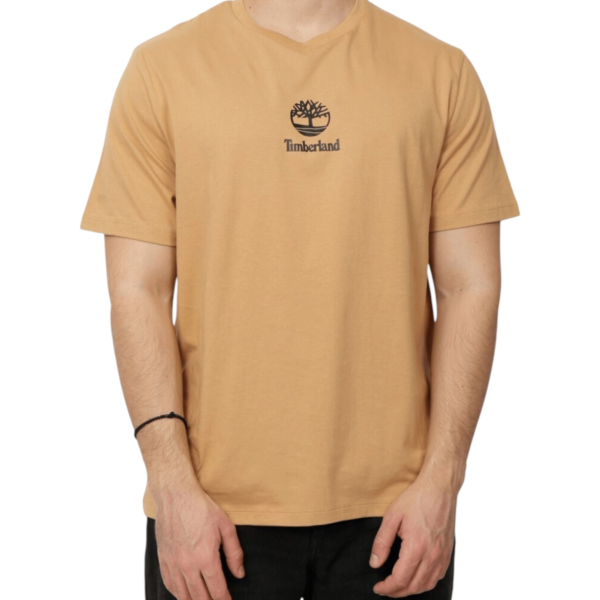 Timberland - Ανδρικό T-shirt Print Stack Logo TB0A6WWT-EH3 Καφέ TB0A6WWTEH3