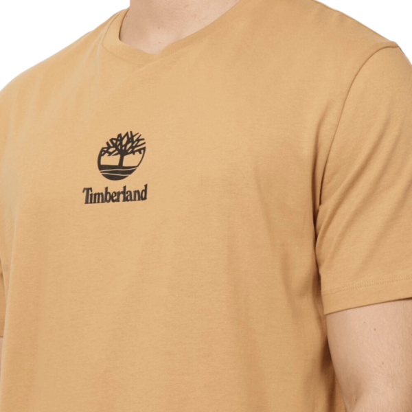 Timberland - Ανδρικό T-shirt Print Stack Logo TB0A6WWT-EH3 Καφέ TB0A6WWTEH3