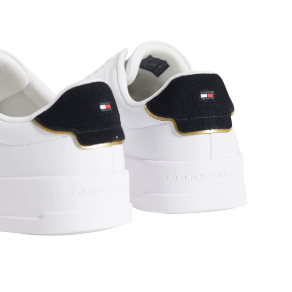 Tommy Hilfiger - Ανδρικά Sneakers Th Court Lth Detail Ess FM0FM05367-0K7 Λευκό FM0FM05367-0K7