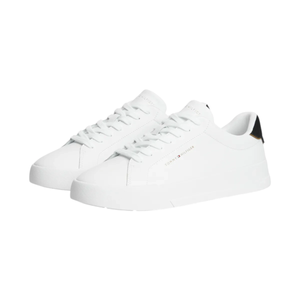 Tommy Hilfiger - Ανδρικά Sneakers Th Court Lth Detail Ess FM0FM05367-0K7 Λευκό FM0FM05367-0K7