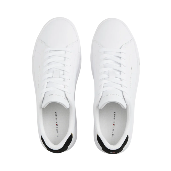 Tommy Hilfiger - Ανδρικά Sneakers Th Court Lth Detail Ess FM0FM05367-0K7 Λευκό FM0FM05367-0K7