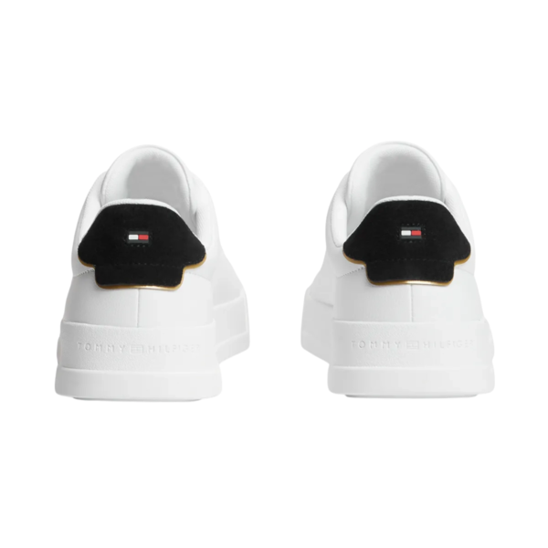 Tommy Hilfiger - Ανδρικά Sneakers Th Court Lth Detail Ess FM0FM05367-0K7 Λευκό FM0FM05367-0K7